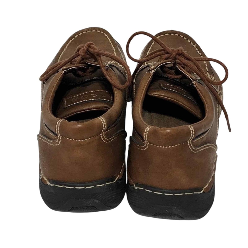 Izod Brown Leather Lace Up Casual Shoes Comfort Walking Everyday Men's size 9.5 - Picture 3 of 7